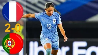 France WNT 2-0 Portugal WNT | Highlights | Women's Nations League 2023