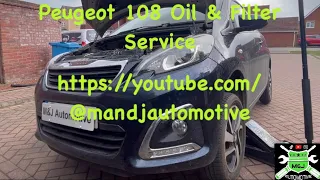 Peugeot 108 Oil and Filter Service