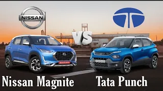 Nissan Magnite vs Tata Punch full comparison video ||•