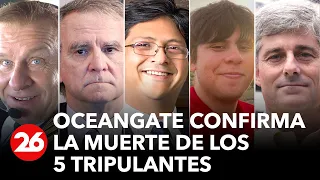 EN VIVO DESDE EE.UU. | El comunicado de OceanGate que confirma la muerte de los 5 tripulantes