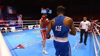 Round of 16 (81kg)  DZAMBEKOV Umar (AUT) vs ALFONSO DOMINGUEZ Loren (AZE) /AIBA World 2019