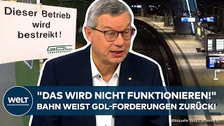 GDL-STREIK: "Maximalforderungen!" Bahnsprecher kritisiert Lokführer-Gewerkschaft!