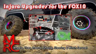 The FCX10 K5 Gets Injora Upgrades! Full Install of Wheels, Tires, Inserts, Shocks, Servo & Winch!