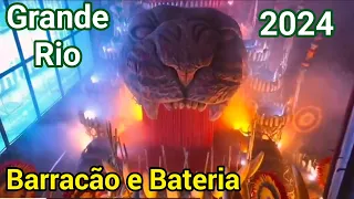 Grande Rio 2024 Barracão e Bateria RJTV