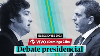 EN VIVO | DEBATE PRESIDENCIAL ENTRE SERGIO MASSA Y JAVIER MILEI ANTES DEL BALOTAJE 2023