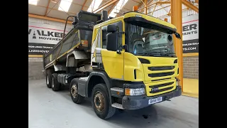 New In Stocklist For Sale: SCANIA P370 *EURO 6* 8X4 STEEL TIPPER – 2014 – BV14 FVB