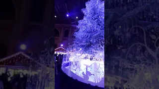 Swarovski crystal Christmas tree at Zurich Switzerland