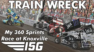 TRAIN WRECK: My 360 Sprint Car Race at Knoxville | Team I5G