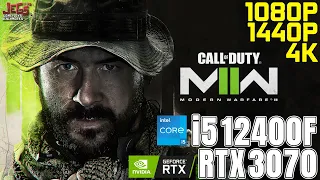 Call of Duty: Modern Warfare 2 Campaign | i5 12400F + RTX 3070 | 1080p, 1440p, 4K benchmarks!