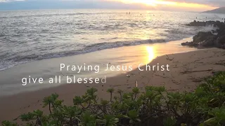 monday, Ocean view, sky with sunset,Christians music, 432hzInstrumentals, prayers music