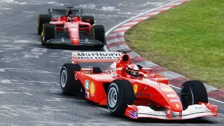 Ferrari F1 2022 F1-75 vs Ferrari f1 200