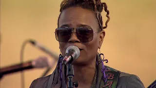 Female Bass Player Divinty Roxx Live at Nashville Womens March 2018