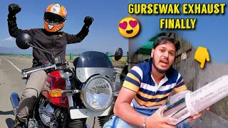 Finally Gursewak short cone exhaust for my Continental Gt 650 || Its too loud and bass || VLOG 66