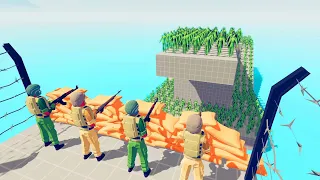Army Soldier vs Zombie 100 Units - Totally Accurate Battle Simulator TABS
