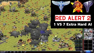 Red Alert 2 Yuri's Revenge | The Soviets Are Coming I 1 America vs 7 Brutal AI