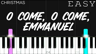 Christmas - O Come, O Come, Emmanuel | EASY Piano Tutorial