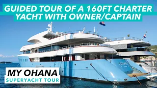 €100,000 per week charter superyacht tour | Captain/owner shows us around his 160fter | MBY