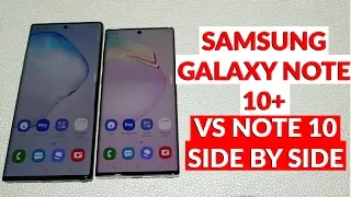 Samsung Galaxy Note 10 Plus vs Galaxy Note 10 Side by Side Size Comparison