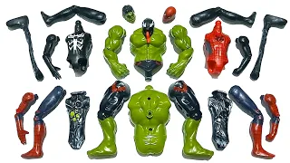 AVENGERS TOYS ASSEMBLE SPIDER-MAN, SIREN HEAD, HULK SMASH,VENOM SUPERHERO