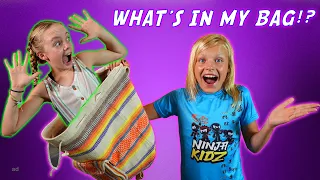 What's in my bag? Payton and Jazzy!