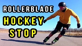 How I Learned the ICE HOCKEY STOP on Inline Skates