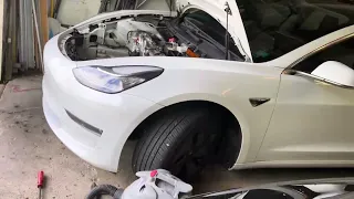 Tips and tricks to clean a 2018 Tesla Model 3 LR RWD radiator and condenser