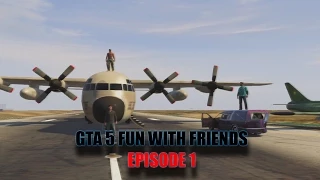 GTA 5 Funny Moments | Titan/Car takeoff, plane battle fail, and fun at Fort Zancudo!