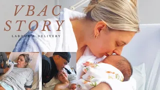 VBAC Birth & Labour Delivery / 39 + 6 Weeks / Growth Scare / Positive Induction 🌸 #vbac #birthstory