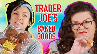 Kristin And Jen Try Every Trader Joe's Baked Good | Kitchen & Jorn