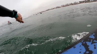 Day 513 - (Huntington Beach Pier) GoPro POV Beginner Video Surf Journal