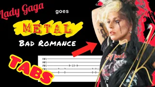 Bad Romance - Lady Gaga Cover by Halestorm (Guitar Music Cover with Tabs for beginners)