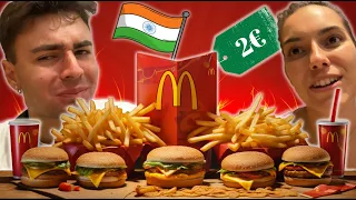 Le MCDO le MOINS CHER AU MONDE ?? 🇮🇳😍 | MCDO EN INDE | Spectracious x Les Honeys x Misha et Alex