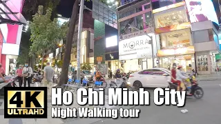 Ho Chi Minh City Night Walk District 1 - Vietnam 4K walking tour