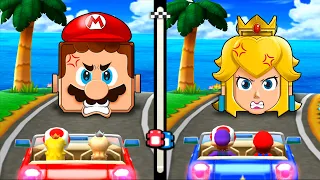 【3dsマリオパーティ100ミニゲームコレクション】ミニゲームピーチVsワルイージVsマリオVsロゼッタ(COM最強 たつじん)