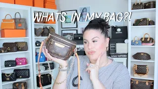 WHAT'S IN MY BAG LOUIS VUITTON MINI BUMBAG| Jerusha Couture