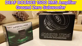 Deaf Bounce Apocalypse AAB-1500.1D Atom | Ground Zero 1500 RMS Subwoofer | SPL Setup | Is it worth ?
