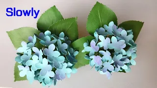 ABC TV | How To Make Easy Hydrangea Paper Flower | Flower Die Cuts (Slowly) - Craft Tutorial