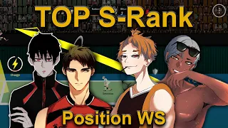 The Spike. Volleyball 3x3. Top S-Rank. Position WS. Best Rank S. Nishikawa. Yongsub. OASIS. Jaehyun