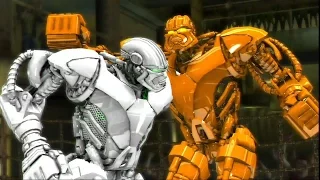 REAL STEEL-GOLD ZEUS vs WHITE ZEUS(new colors of robots)(ЖИВАЯ СТАЛЬ)-XBOX 360/PS3