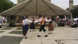 Estonian Folk Dancers at the Around the World Cultural Food Festival 8-18-2018