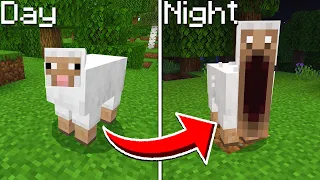 Minecraft Mobs Become Scary At NIGHT...