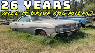 Will It RUN AND DRIVE 600 Miles Home?1968 Buick LeSabre 400 FORGOTTEN For 26 YEARS!