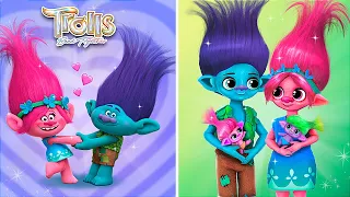 Trolls Band: Poppy Growing Up! 31 LOL OMG Hacks and Crafts