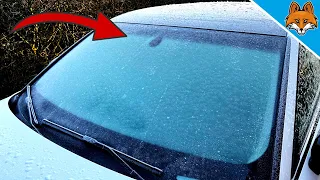 SECRET to de-ice Iced Car Windows in SECONDS WITHOUT Scratching 💥  (Ingenious TRICK)