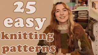 25 easy & beginner knitting patterns | 10 FREE! 🧶