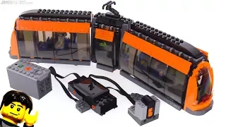 LEGO light rail tram + Power Functions motor & RC installed 60097