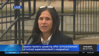 Boston School Superintendent Brenda Cassellius Speaks After Announcing Resignation