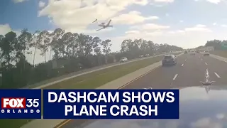 Florida plane crash video: Jet falls onto I-75