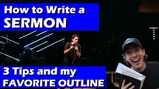 HOW TO WRITE A SERMON | 3 TIPS FOR YOUTH PASTORS AND AN EASY OUTLINE