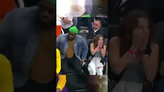 Lebron shocks fan at Laker game! ❤️ #shorts #lebronjames #lakers